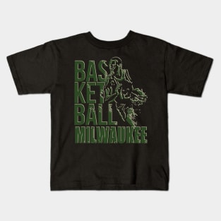 Milwaukee  basketball Kids T-Shirt